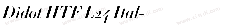 Didot HTF L24 Ital字体转换